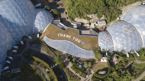 Thank you message at Eden